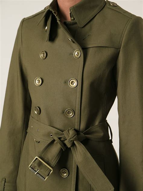 burberry military green trench|trench burberry femmes.